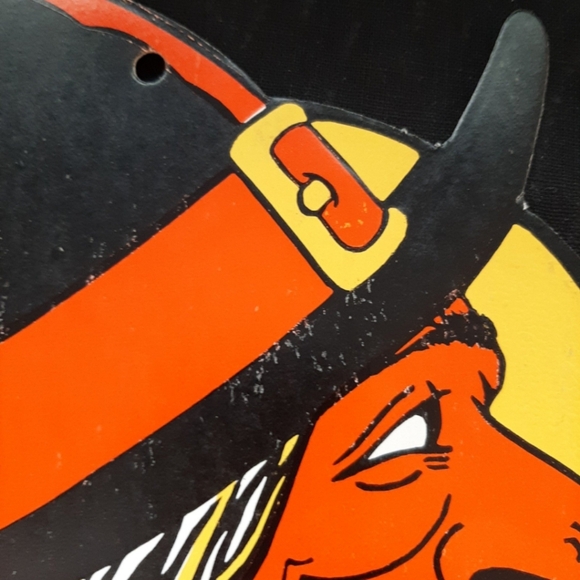 Nos vintage antique h e luhrs halloween witch decoration witch ciecut beistle - Picture 6 of 7